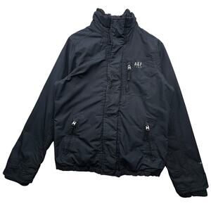 Abercrombie & Fitch The A&F All Season Weather Warrior Jacket Mens Medium Navy